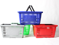 Panier d'Achat Suspendu Populaire en Plastique avec Poignée pour Supermarché et Buanderie