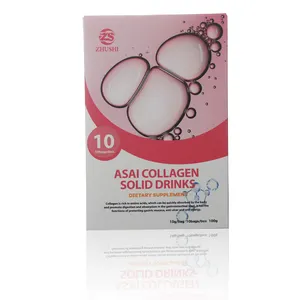 Bubuk Protein kolagen organik bubuk peptida kolagen laut bubuk kulit sapi batu empedu minuman merah muda wanita hamil rasa buah manis ZS