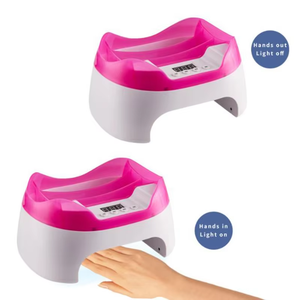 Secador de uñas de Gel UV rápido profesional de 110W, 4 configuraciones de temporizador, lámpara LED de curado de esmalte de uñas para uso doméstico, Material plástico con logotipo personalizado - Product Image 1