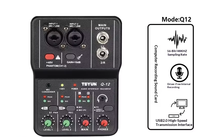 Tarjeta de Sonido para Grabación de Computadora BHA Q12, Nuevo Estilo, Dedicada a la Composición, Modelo de Dispositivo USB Plug-and-Play