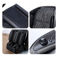 Fauteuil de massage corporel complet Zhouqi avec rouleaux 3D, massage des mollets, gravité zéro, commande vocale IA et audio Bluetooth
