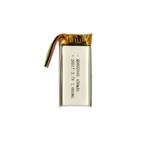 Batterie lithium-ion rechargeable 400mAh 3.7v 602040 Lipo pour jouets, vente chaude en usine