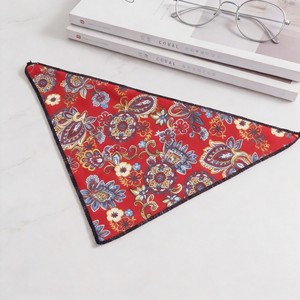 Western Floral <b>Bandana</b> for <b>Cats</b> Adjustable Cloth Neck Scarf Pet Accessory Orange Hat Style All Seasons Use - Product Image 6