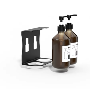 Dispensador de Jabón Doble <span class=keywords><strong>para</strong></span> Hotel con Logotipo Personalizado, Soporte de Pared <span class=keywords><strong>para</strong></span> Jabón Líquido y Champú, Estante Autoadhesivo <span class=keywords><strong>para</strong></span> Botellas de Jabón - Product Image 4
