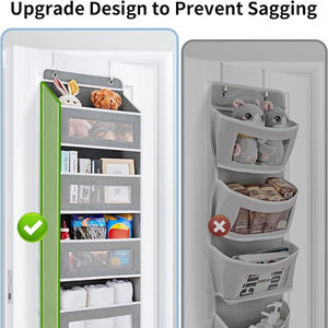 Organizador de bolsa de almacenamiento colgante con ventana para sala de estar, dormitorio, hogar, organizador de almacenamiento sobre la puerta - Product Image 5