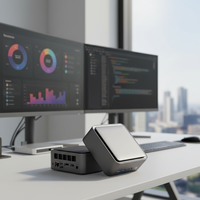 Nano Mini PC Nuevo Intel Core I3/I5/I7 Windows 11 SSD+HDD Uso Empresarial Procesamiento de Alto Rendimiento RAM DDR5 10 Núcleos 64GB Video
