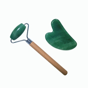 ลูกกลิ้งนวดหน้าหยกเขียวอะเวนเจอรีน ชุดกัวซาและลูกกลิ้งลดบวม - Product Image 4