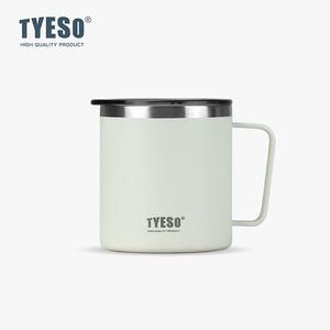 <span class=keywords><strong>Tyeso</strong></span> แก้วกาแฟสแตนเลสเก็บความร้อนผนังสองชั้นขนาด14ออนซ์พร้อมที่จับและฝาปิดปราศจากสาร BPA สำหรับเดินทาง TS-8789B - Product Image 5