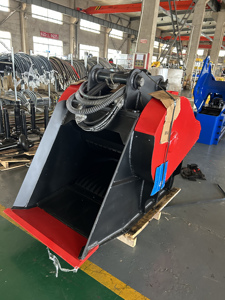 <span class=keywords><strong>Godet</strong></span> de concassage à mâchoires pour excavatrice, rotation libre à 360 degrés, <span class=keywords><strong>godet</strong></span> de concassage hydraulique - Product Image 2