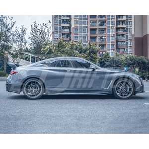 Progetto nero S porzione in fibra di carbonio paraurti anteriore per <span class=keywords><strong>Infiniti</strong></span> <span class=keywords><strong>Q60</strong></span> - Product Image 5