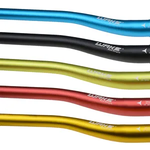 WAKE-Manillar de bicicleta de montaña, de aleación de aluminio, 31,8mm, 620/700/720/780mm, barra plana, colorida