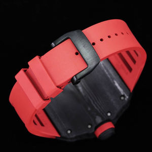 Reloj Deportivo de Lujo para Hombre Richard NT35-02, de Alta Precisión, Manual, de Acero Inoxidable, con Correa de Goma de 22mm, Esfera Esqueleto de Buceo, Corona en Posición - Product Image 4