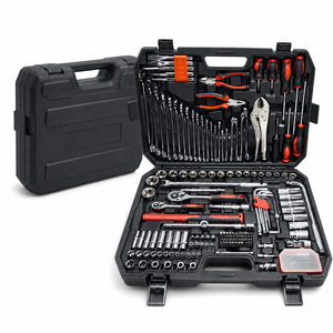 Set Completo di Attrezzi Meccanici di Qualità Superiore con 169 Pezzi, Chiavi a Bussola, Cricchetti, Pinze e Chiavi Esagonali <span class=keywords><strong>per</strong></span> Manutenzione Veicoli - Product Image 1