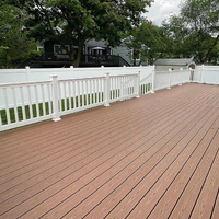 Prix de gros de haute qualité Unti Uv creux Wpc planche de terrasse aspect bois carreaux de céramique extérieur bois poli carrelage WPC pont