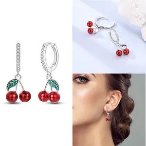 Aretes de Aro de Plata de Ley 925 MULA, Aretes <span class=keywords><strong>Infantiles</strong></span> con Forma de Corazón y Circonitas, Joyería de Moda para Aniversario - Product Image 5