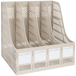 Deli 9848 Four Piece File Frame Black 4 Layer Document Rack Office Organizer Desktop Storage Holder - Product Image 3