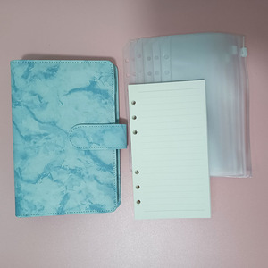 MOQ basso in magazzino raccoglitore di Budget per <span class=keywords><strong>Notebook</strong></span> personalizzato impermeabile in marmo di fabbrica raccoglitore di Budget per contanti in pelle Pu - Product Image 3