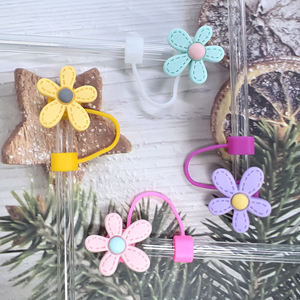 Prodotti all'ingrosso Ppers cover Silicone cannuccia ciondoli Topper paglia rosa Topper Hello splendida Oes paglia 6mm - Product Image 5