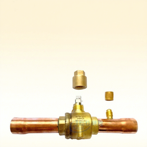 บอลวาล์วสามทาง 1 นิ้ว ทองเหลือง โครงสร้างแบบยึดติด 650 ปอนด์ต่อตารางนิ้ว อุณหภูมิปกติ สำหรับอุตสาหกรรมน้ำมันและอาหาร - Product Image 1