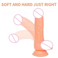 Jouet pour adultes, gode à ventouse pour femmes, design en forme d'œuf, pénis artificiel réaliste texturé, jouet sexuel intime pour soulager le stress