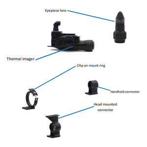 JerryC Pro Clip-On Thermal Imager COTI 384x288 Dispositivo <span class=keywords><strong>de</strong></span> Visión Nocturna con Poca Luz Elf-C Pro Mini Imagen Térmica Infrarroja con Brújula - Product Image 5