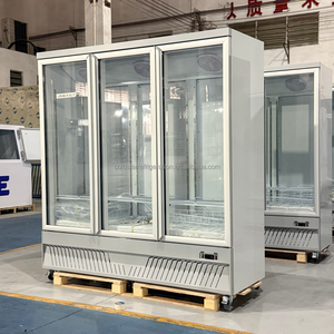 Réfrigérateur à porte en verre de supermarché commercial de haute qualité Réfrigérateur à congélateur à affichage vertical - Product Image 1
