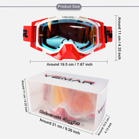 VEMAR-Lunettes de soleil motorisées pour homme, VTT, VTT, Dirt Bike, hors route, taille libre