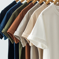 T-shirt vierge pour homme en gros, T-shirt décontracté uni à manches courtes, T-shirt personnalisé pour homme, Tee-shirt basique sur mesure