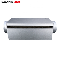 Boîte de distribution d'air galvanisée en acier pour diffuseur linéaire à fentes, boîte de distribution d'air isolée pour système HVAC monté au plafond