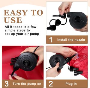 Realspring 6 cái ghế túi Đậu người lớn bơm hơi điện máy bơm hơi di động gấp Ghế sofa lười cho phòng khách cắm trại - Product Image 4