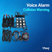Système d'alarme anti-collision pour zone aveugle arrière de véhicule Yteq ROWS10 Plug & Play, radar de détection 24 GHz, portée 10 m, avertisseur sonore et lumières d'alarme