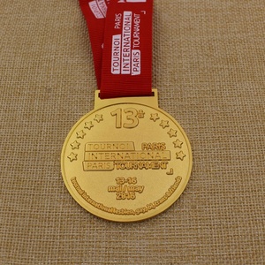 Médaille FSGL en or personnalisée de haute qualité Médaille du tournoi international de <span class=keywords><strong>Paris</strong></span> Tournoi - Product Image 2