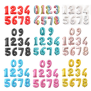 16 Inch Số Kỹ Thuật Số Lá Bóng Bay Rose Gold Bạc Màu Xanh Lá Cây Polka <span class=keywords><strong>Dots</strong></span> Numero Globos Cho Bé Tắm Sinh Nhật Đảng Trang Trí - Product Image 1
