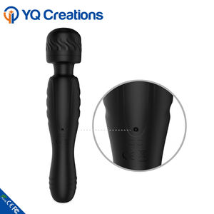 Zwarte dubbele erotische Japanse massage-wand vibrator voor het hele lichaam, draadloze wandmassager - Product Image 5