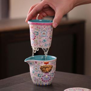 Hot-selling Hand-Painted Ceramic Teapot <b>Set</b> with Matching Handbag Coffee & <b>Tea</b> <b>Sets</b> Category - Product Image 3