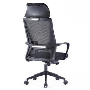 ที่วางแขนพลาสติกรองรับพนักพิงเก้าอี้สำนักงานสีส้มพร้อมพนักพิงศีรษะสีดำขาว - Product Image 4