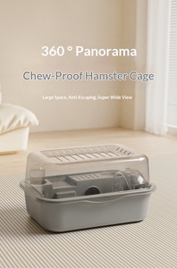 실내용 튼튼한 성형 아크릴 햄스터 케이지 (천창 및 개방형 직사각형 모양, 사계절용 완전 세트) - Product Image 6