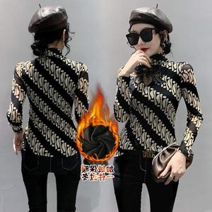 Maglietta da <span class=keywords><strong>donna</strong></span> nuova camicia da lavoro pesante a maniche lunghe con <span class=keywords><strong>maglia</strong></span> in pile - Product Image 4