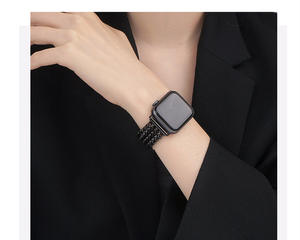 Correa de metal de acero inoxidable trenzado para Apple Watch 987 Ultra pulsera de acero inoxidable de repuesto para Iwatch 10 correa de reloj de metal - Product Image 3