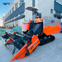 Machine de récolte de riz à haut rendement 88HP rentable 2.0 mètres 2.2 mètres largeur de coupe pour moteur de petites fermes pour le maïs