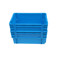 QS HDPE bonne qualité empilable caisse en plastique stockage boîte de chiffre d'affaires
