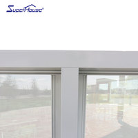 Fenêtre fixe en verre, fenêtre en aluminium, fabricant chinois Superhouse, fenêtre fixe personnalisée pour maison avec certificat NFRC AAMA