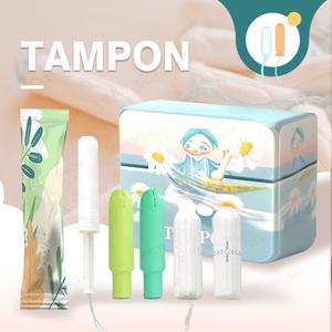 <span class=keywords><strong>Tampones</strong></span> aplicadores de algodón orgánico 100%, productos de higiene a granel de plástico superabsorbente, suministro directo de fábrica - Product Image 2