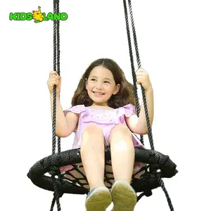 Children Playground Manufacturers Suppliers 60CM Round Rope Children Tree Web Hanging Nest Swing