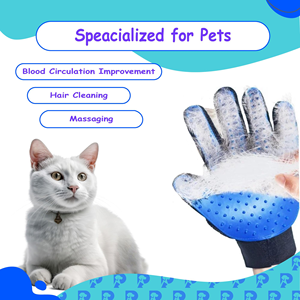 Custom Dog cat Silicone Hair Remover Cleaning <b>Brush</b> Shedding <b>Pet</b> Grooming <b>Pet</b> Glove - Product Image 2