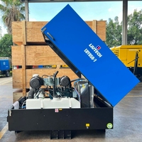 Compresseur d'air diesel mobile 8 bars 6 bars 750 CFM avec moteur diesel Tier 4 et marteau-piqueur