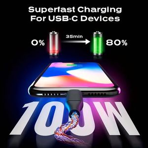 สายชาร์จเร็ว 6A 66W USB Type-C สายดาต้า USB-C เหมาะสำหรับโทรศัพท์รุ่น 15 16 Pro Max - Product Image 4