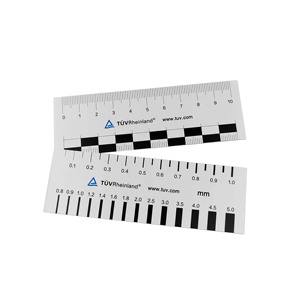 Nhà Máy giá bán buôn tùy chỉnh đầy đủ màu sắc với đo lường trong suốt Cai Trị không thấm nước thẻ PVC cho doanh nghiệp - Product Image 1