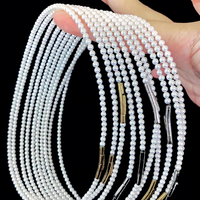 Nouveau Collier de Perles d'Eau Douce Semi-Rondes 3,5-4mm 2026 avec Fermoir Bambou à Enfouissement, Bijou Minimaliste et Élégant pour Femme