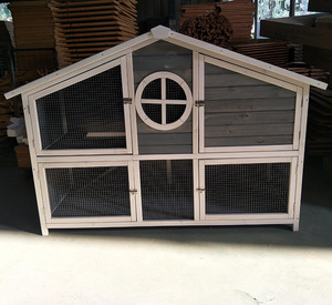Creative New Large American Multi-Layer Wooden Rabbit <strong>House</strong> Anti-Rat Snake <strong>Pet</strong> Breeding Cage with Multiple Rabbit Nests - Product Image 6